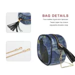 Women Able Pu Leather Oulder Bags New Fe Mesger Bag Handbag Chain Cat Van Go Starry Sy Printing Crossbody Bag