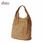 Women New Handbags Lady Oulder Bag Raft Paper Totes Mesger Bag Waable Tear-Resistant Environmently Friendly
