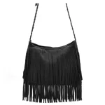 Barhee Ca F Ede Women Leather Handbag Oulder -Handle Bags Fringes Tasssel Bag Crossbody Bags Brown