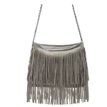 Barhee Ca F Ede Women Leather Handbag Oulder -Handle Bags Fringes Tasssel Bag Crossbody Bags Brown