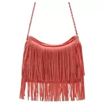 Barhee Ca F Ede Women Leather Handbag Oulder -Handle Bags Fringes Tasssel Bag Crossbody Bags Brown