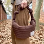 Winter Down Bags For Women New Ca Ladies Oulder Bags Brand Design Handbags Large Capacity Sp Cn Crossbody Bag