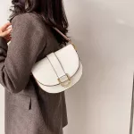 Solid Cr Pu Leather Mini Saddle Crossbody Bag Spring Oulder Branded Ses And Handbags Luxury Designer