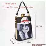 Print Beautiful Characters Parttern Women Ning Bag Fe Handbag Party Se Ladies Crossbody Mesger Bag