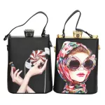 Print Beautiful Characters Parttern Women Ning Bag Fe Handbag Party Se Ladies Crossbody Mesger Bag
