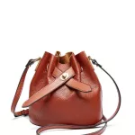 100% Genuine Leather Women Mini Bucet Oulder Bag Famous Brand Designer Trendy L-Match Sml Crossbody Bag Luxury Quity