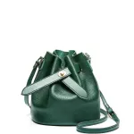 100% Genuine Leather Women Mini Bucet Oulder Bag Famous Brand Designer Trendy L-Match Sml Crossbody Bag Luxury Quity