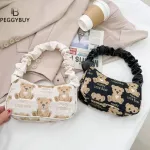 Cute Plaid Printed Pleated Handbags For Women Leire Armpit Bag Fe Ng Oulder Bags Ca Sml Tote