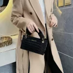 Simply Crossbody Bags Lady Chain Travel Sml Handbags Pu Leather Solid Cr Mesger Bag For Women