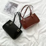 Pu Leather Handbag Women Solid Cr -Handle Tote Bag Women Oulder Se Totes Muter Street Portable Clutches