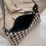 Ladies Vintage Plaid Pattern Underarm Bag Women Oulder Bags Won Muter Hobo Fe Handbags