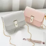 New Elnt L-Match Bags Orean Version Mini Bag Sml Solid Cr Chain Hi Quity Square Bag