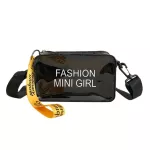 Cauusual PVC Transparent Clear Woman Crossbody Bags Shoulder Bag Handbag Phone Bags with Card Holder Wide Straps Flap