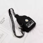 Casual Waist Bag Ladies Black WAST BAG Women Messenger Bag Fashion Embroidered Waist Bag Girl Mobile Phone Bag Cool