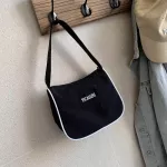 Casual Clutch Bags For Women Retro Nylon Handbag Small Hand Purse Fashion Mini Shoulder Bag Female Vintage Armpit Bag Waterproof