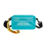 Causual PVC Transparent Clear Woman Crossbody Bags Shoulder Bag Handbag Phone Bags with Card Holder Wide Straps Flap