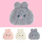 Cartoon Plush Sanitary Pads Organizer Bag Embroidery Fur Napkin Pouch Cosmetic Brush Storage Bag Money Purse Women Clutch Bags