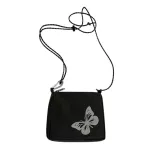 Casual Streetwear Crossbody Bag Women Butterfly Reflective Small Shoulder Popular Simple Female Daily Bag