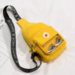 Casual waist bag ladies black waist bag women messenger bag fashion embroidered waist bag girl mobile phone bag cool