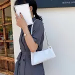 Casual Solid Alligator Pattten PU Leather Women Handbag Totes Female Small Zipper Shoulder Bags Popular Simple Female Daily Bag