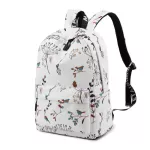 Casual Waterproof Women Backpack Flower Printing Girls College Laptop Bookbags Lady Travel Bagpack