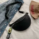 Chain Banana Waist Bag New Brand Belt Bag Women Waist Pack Pu Leather Chest Shoulder Bag Zipper Bolsas De Mujer T1P