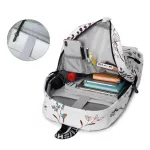 Casual Waterproof Women Backpack Flower Printing Girls College Laptop Bookbags Lady Travel Bagpack