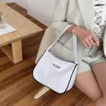 Casual Clutch Bags For Women Retro Nylon Handbag Small Hand Purse Fashion Mini Shoulder Bag Female Vintage Armpit Bag Waterproof