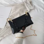 Chain PU Leather Shoulder Simple Bags for Women 2020 Mini Crossbody Bag Female Handbags and Purses Summer Cross Bag