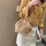 Casual Rattan Shoulder Messenger Bags Straw Handbags Big Capacity Handmae Summer Totes Lady Round Bohemian Beach Travel Purse