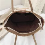 Cartoon white  handbag Women's canvas bag Donald Duck  Mickey  large-capacity handbag women bag shoulder bag shopping bag