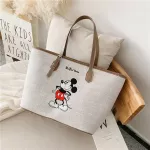 Cartoon white  handbag Women's canvas bag Donald Duck  Mickey  large-capacity handbag women bag shoulder bag shopping bag