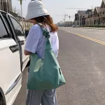 Casual Nylon Solid Color Women's Messenger Bags Simple Wild Crossbody Bags for Women Commuter Large Capacity Shoulder Bags 2020