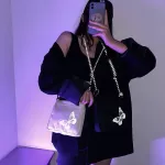 Casual Streetwear Crossbody Bag Women Butterfly Reflective Small Shoulder Popular Simple Female Daily Bag