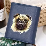 Cartoon Pet Dog Bulldog Printing Women Wallets Purse PU Leather Purse Coin Fashion Wallet Portable Credit Card Wallet For Women