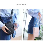Cell Phone Wallet Big Card Holders Women Floral Print Mini Faux Leather Crossbody Shoulder Bag Card Purse Messenger Straps Bag