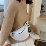 Chain Banana Waist Bag New Brand Belt Bag Women Waist Pack Pu Leather Chest Shoulder Bag Zipper Bolsas De Mujer T1P