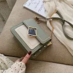 Chain Leather Crossbody Bags Designer For Women Small Shoulder Messenger Bag Special Lock Design Female Travel Luxury Handbags