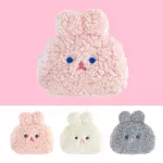 Cartoon Plush Sanitary Pads Organizer Bag Embroidery Fur Napkin Pouch Cosmetic Brush Storage Bag Money Purse Women Clutch Bags
