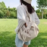 Casual women canvas bag large capacity totes for female Shoulder bag designer leisure hobos handbag big white for shopping