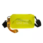 Causual PVC Transparent Clear Woman Crossbody Bags Shoulder Bag Handbag Phone Bags with Card Holder Wide Straps Flap