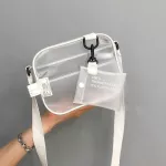 Casual PVC Transparent  2019 Clear Women Crossbody Bags Shoulder Bag Handbag Jelly Small Phone Bags with Card Holder Wide Straps