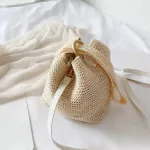 Casual Rattan Shoulder Messenger Bags Straw Handbags Big Capacity Handmae Summer Totes Lady Round Bohemian Beach Travel Purse