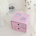 Cartoon HelloKitty My Melody Cinnamoroll Little Twin Stars Kuromi Cosmetic Box Bag Makeup Case Box Storage Case Bag Organizer