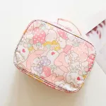 Cartoon Japan Hello Kitty My Melody Cinnamoroll Pompompurin Cosmetic Bags Travel Storage Pouch Wash Bags Girl Makeup Bags