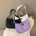 Cheap Trendy Vintage Fashion Casual Designer Subaxillary Bag Mini Shoulder Bag Nylon Handbag Female For Women Brand Small Clutch