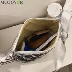 Casual Shoulder Crossbody Bag Women Cotton Padded Lattice Pattern Solid Color Messenger Satchel Bags