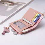Catei Karrui 2020 new women's wallet short wallet splicing wallet fringe multi-function zipper wallet essential for shopping
