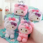 Cartoon Sanrio Hello Kitty Blanket Quilt Air Conditioning Plush Blanket Hello Kitty Doll Pillow Student Office Nap Cover Blanket