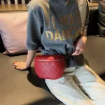 Chain Waist Bag Women Leather Belt Bags Famale Fanny Pack High-Quality Zipper Chest Pack Luxury Brand Banana Bag Phone Pocket